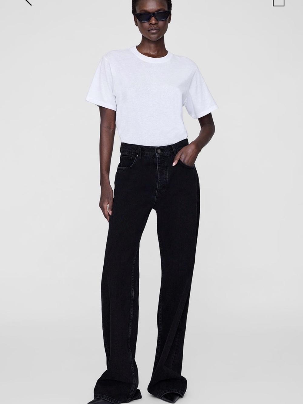 Anine Bing hugh jeans washed black size 32 NWT